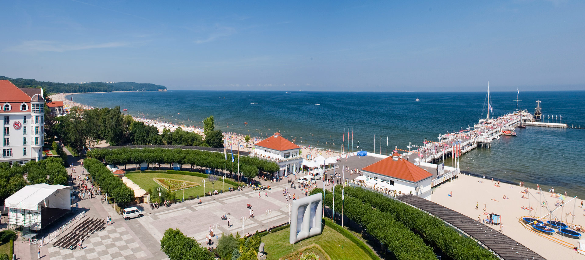 Konferensresa Sopot med den vackra polska kustlinjen.